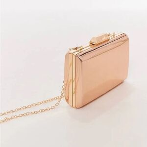 Koko Couture Aura Rose Gold Clutch Bag​